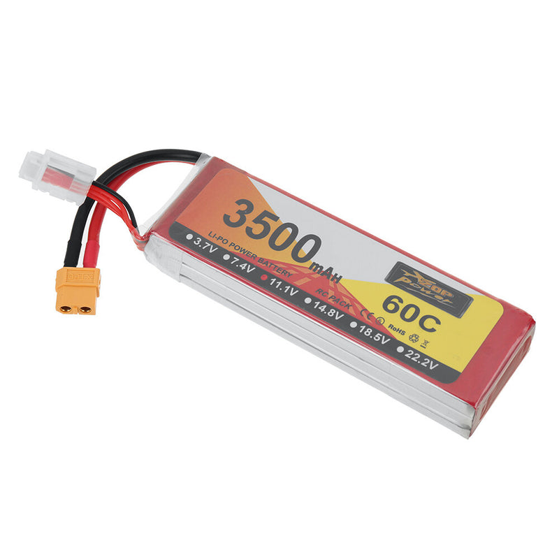 ZOP POWER 11.1V 3500mAh 60C 3S LiPo Battery XT60 Plug for RC Drone