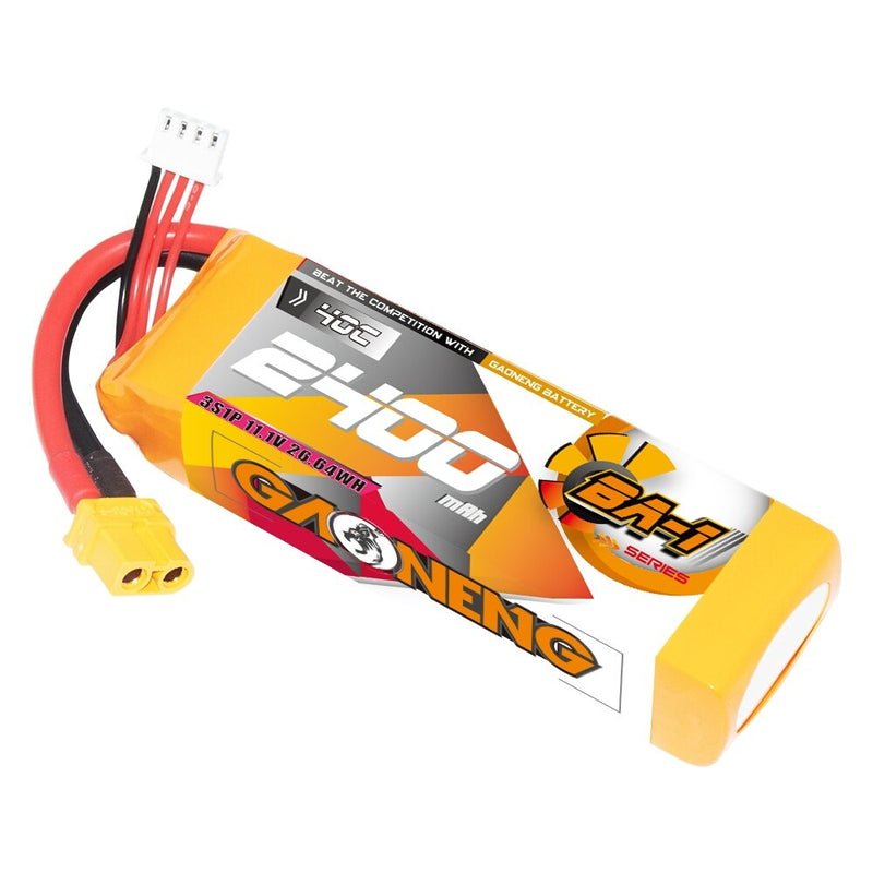 Gaoneng GNB 11.1V 2400mAh 40C 3S LiPo Battery T Plug / XT60 Plug for 1/12 1/14 1/16 RC Car 180-330mm Brushless Drone RC Airplane Helicopter