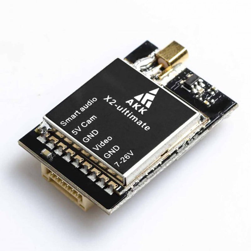 AKK X2-Ultimate 5.8GHz VTX 25mW/200mW/600mW/1200mW International Version MMCX FPV Transmitter with Smartaudio MIC for RC Drone Long Range