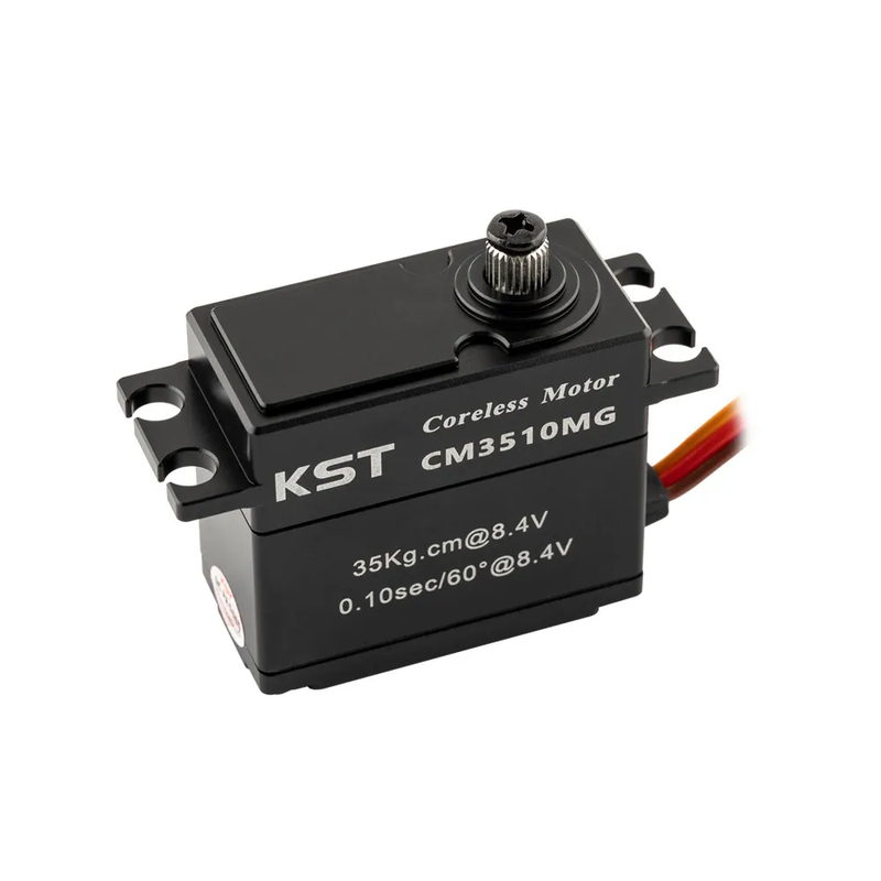 KST CM3510MG Coreless DC Motor Metal Gear Servos IP65 Waterproof 35Kgf.cm 0.10sec for 1/10 Scale RC Rock Crawler and 1/7th 1/8th Scale RC Monster Truck