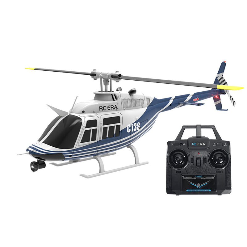 RC ERA C138 Bell 206 2.4G 6CH 6-Axis Gyro GPS 1:33 Scale Altitude Hold Flybarless RC Helicopter RTF