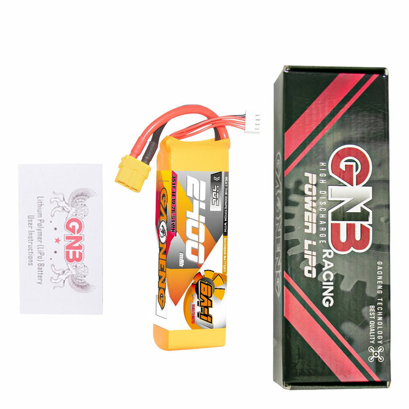 Gaoneng GNB 11.1V 2400mAh 40C 3S LiPo Battery T Plug / XT60 Plug for 1/12 1/14 1/16 RC Car 180-330mm Brushless Drone RC Airplane Helicopter