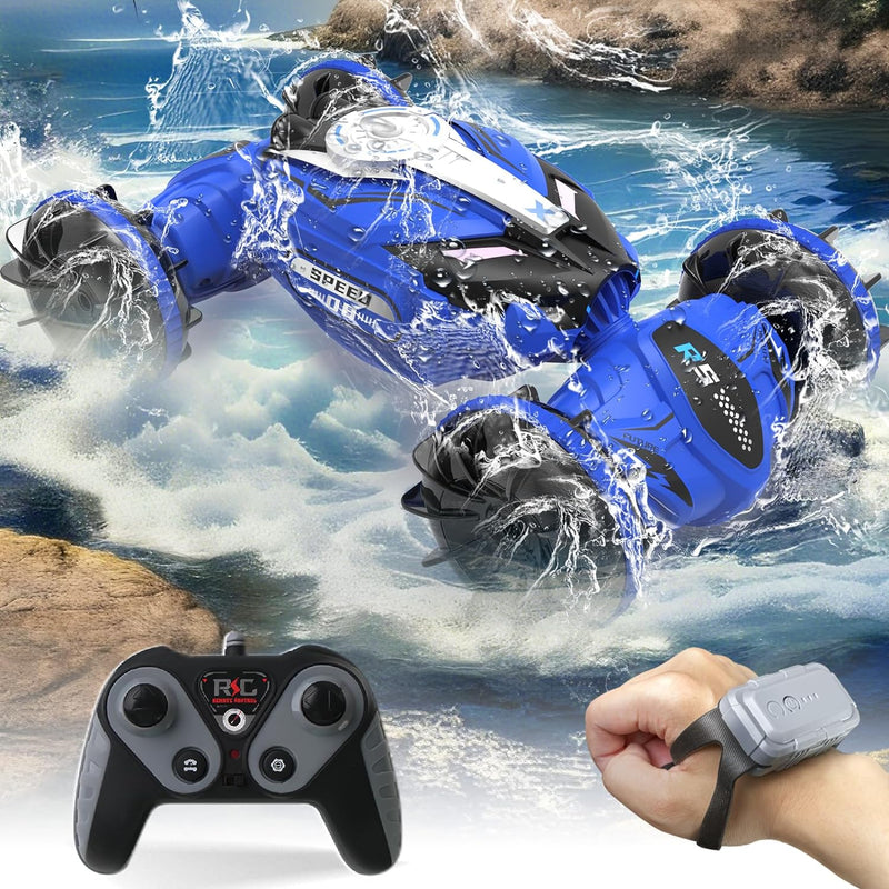 Remote Control Car-Rc Cars Stunt Car Toys 4WD Gesture Sensing Rc Car Rechargeable Toy Cars -Transformer 360° Rotating Hand Controlled Car -Birthday Gifts Outdoor Toys for Kids 6 7 8 9 10 11 12 yr