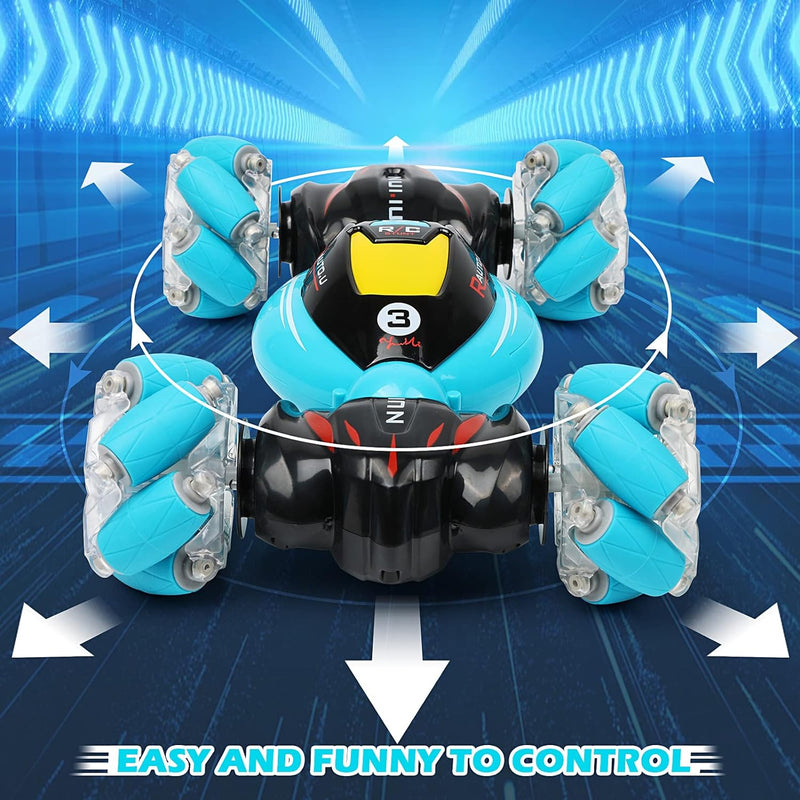 DDAI RC Cars Gesture Sensing Stunt Car - Best Gifts for Boys 6-12 Year Old 360° Rotating 4WD Remote Control Transform 2.4Ghz Hand Controlled Car Birthday Presents for Kids Age 7 8 9 10 11 yr