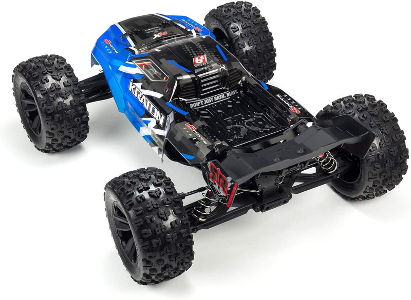 ARRMA RC Truck 1/8 KRATON 6S V5 4WD BLX Speed Monster RC Truck with Spektrum Firma RTR (Transmitter and Receiver Included, Batteries and Charger Required), Blue, ARA8608V5T2