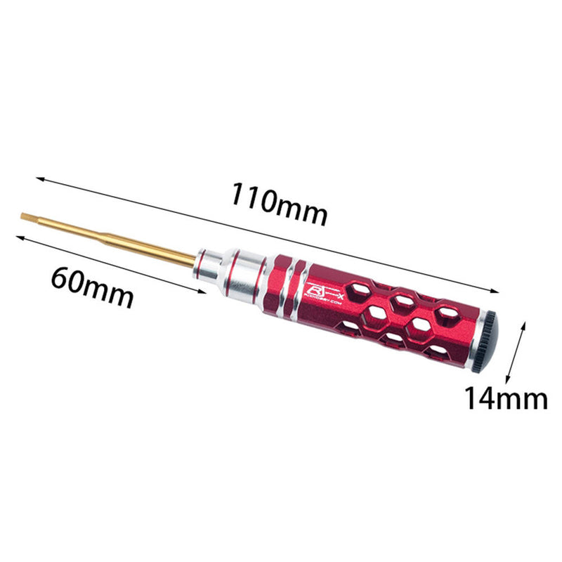 RJX Hobby 0.9mm/1.27mm/1.5mm Alloy Hex Screwdriver For RC FPV Helicopter