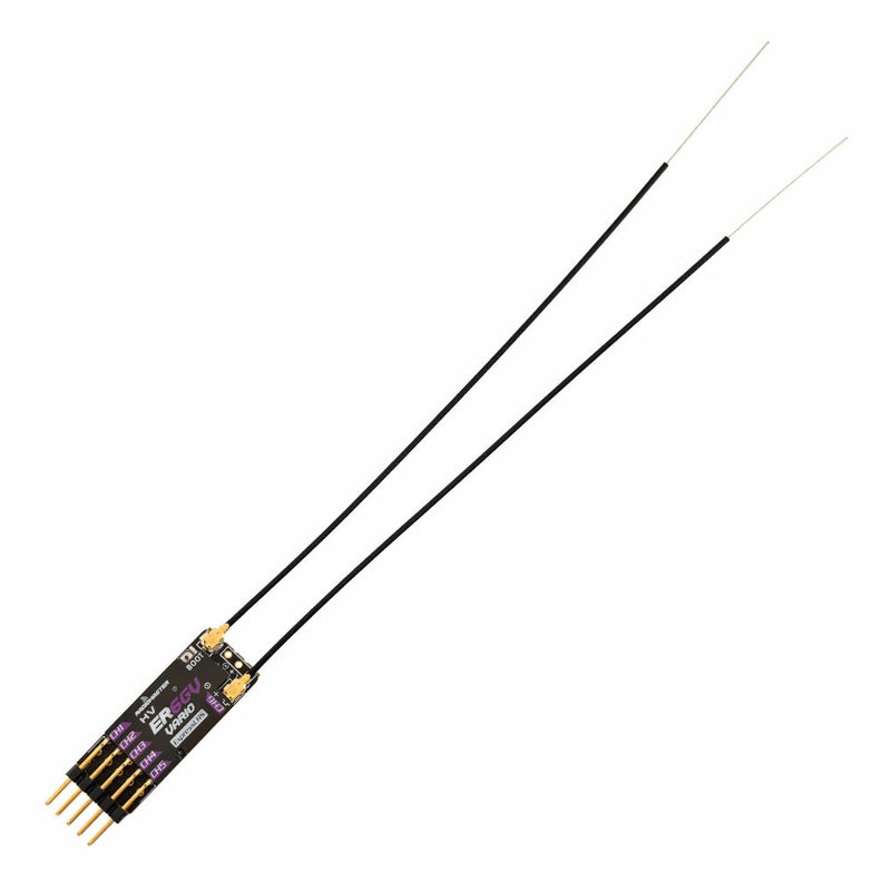 Radiomaster ER6-G/ER6-GV 2.4GHz 6CH ExpressLRS ELRS RX 50mW PWM Receiver Support Voltage Telemetry for FPV RC Drone Airplane Glider