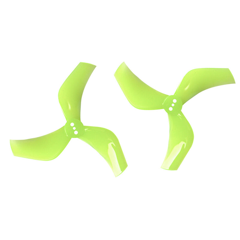 2 Pairs Gemfan Hurricane D75S-3 Ultra-Light 3 Inch 3-Blade Propellers PC for High-Powered RC FPV Racing Drone Performance