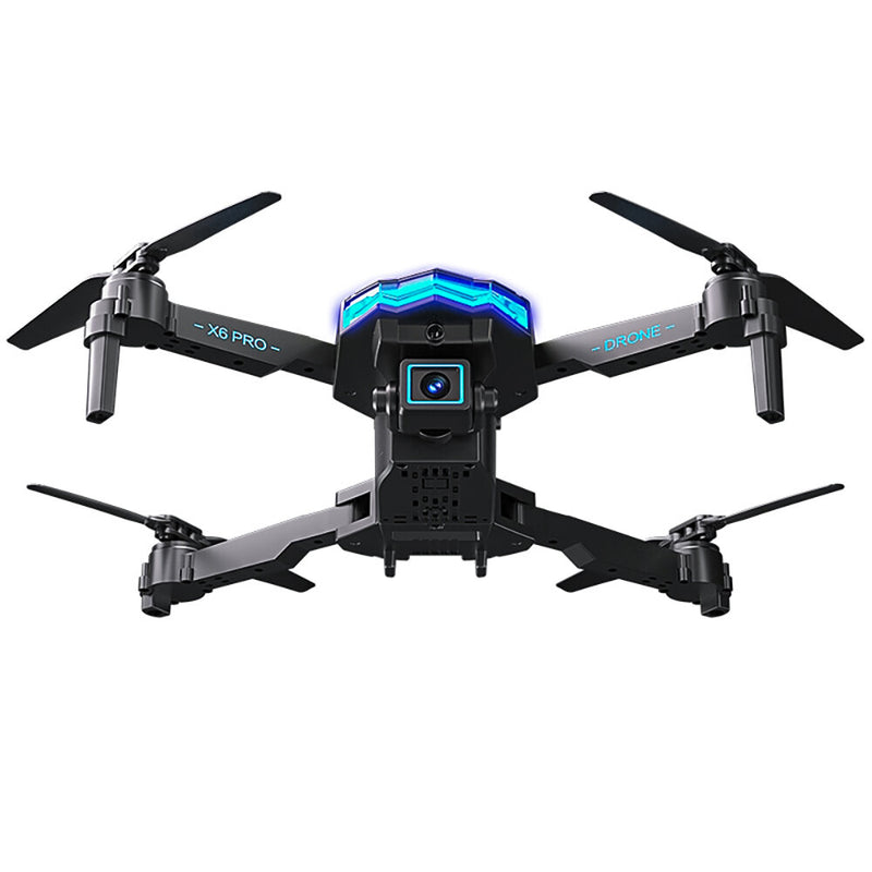 XKRC X6 PRO WiFi FPV WiFi FPV with Dual HD Camera 360° Obstacle Avoidance Optical Flow Positioning LED Foldable RC Drone Quadcopter RTF
