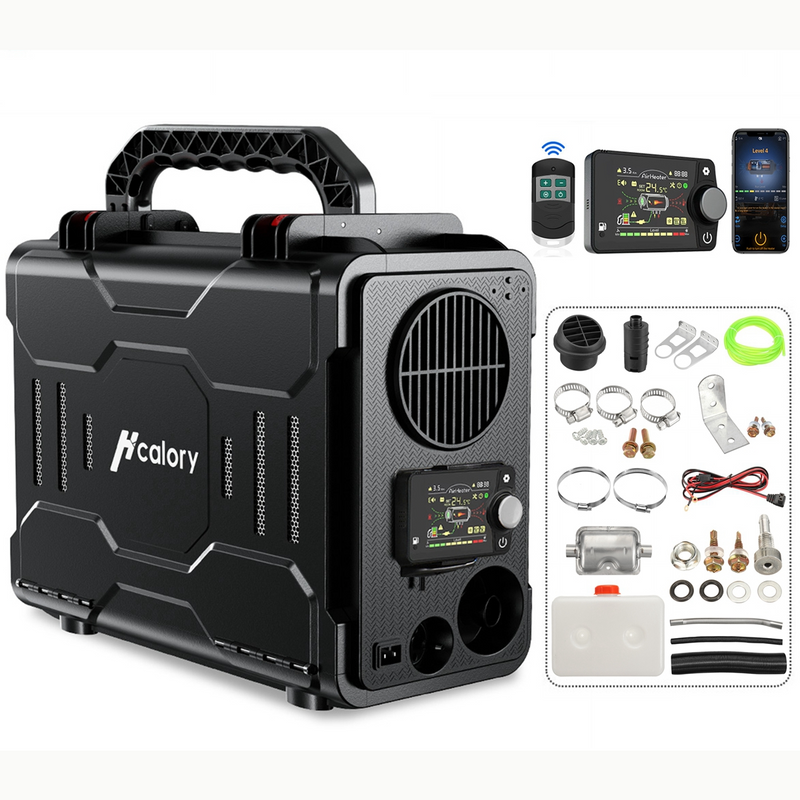Hcalory HC-A01 12V 5KW Diesel Parking Air Heater Portable Toolbox bluetooth Remote Control Power Temperature Adjustable