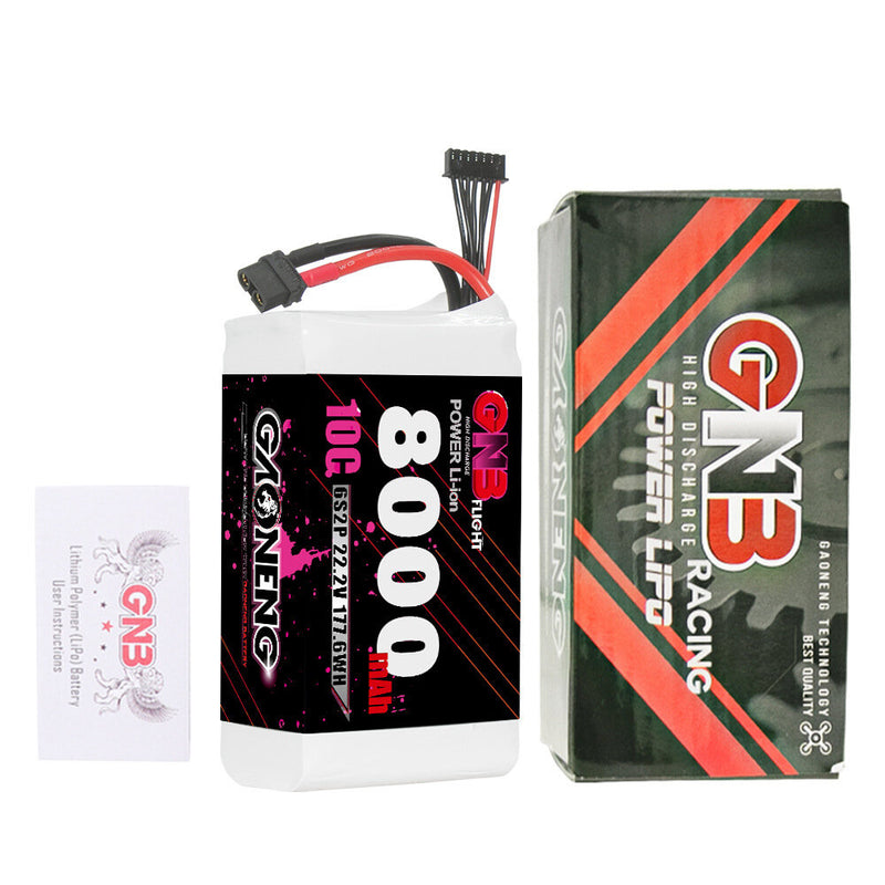 Gaoneng GNB 22.2V 8000mAh 10C 6S LiPo Battery XT30 / XT60 Plug for RC Car Airplane Multi-Rotor Drone