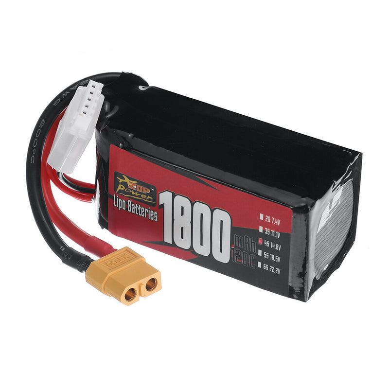 ZOP Power 4S 14.8V 1800mAh 120C LiPo Battery XT60 Plug for RC Drone