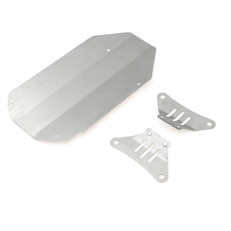 304 Stainless Steel Chassis Front And Rear Guards Scratch-Resistant And Anti-Scratch Plates for 1/10 TAMIYA TT02 RC Car Parts