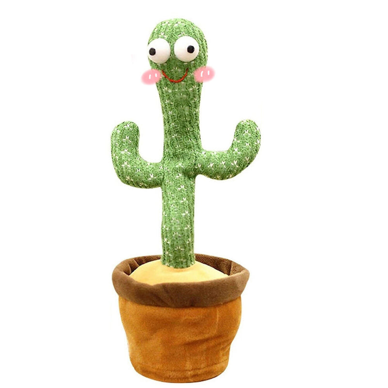 Baby Dancing Cactus Toys Talking Lighting Wriggle Singing Plush Toy Electric Shake Repeat English Songs Voice Recorder Babies Boys in Pot Decoration Children Funny Novelties