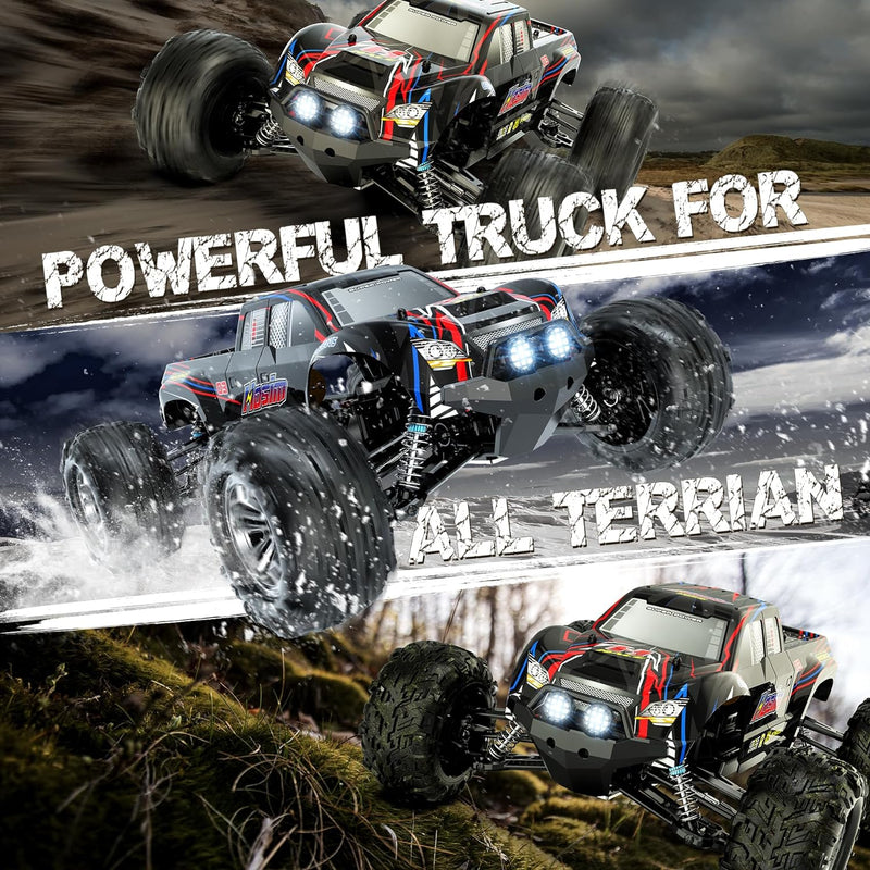 Hosim 1:10 Scale Brushless Rc Cars for Adults Boys, 62+KMH High Speed Remote Control Car Fast, 4X4 All Terrains Waterproof Off Road Hobby Grade Large Racing Buggy Toy Gift Monster Trucks