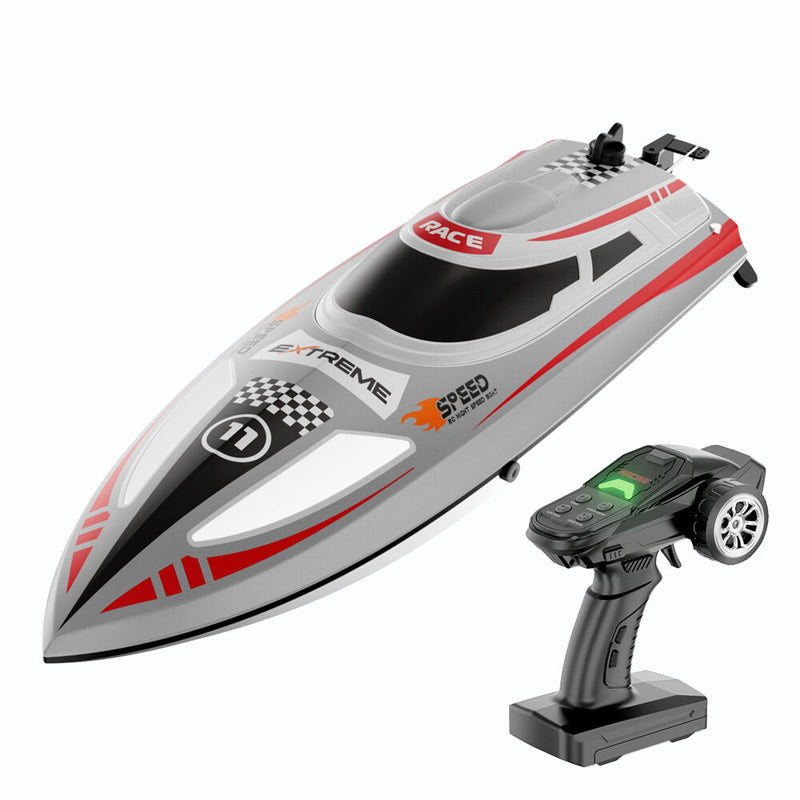 Flytec V003 RTR 2.4G 30km/h RC Boat High Speed Competitive Racing LED Lights Waterproof Auto Capsize Reset Self-Righting 3 Speed Ultra Long Using Time Water Cooling System Vehicles Models Toys