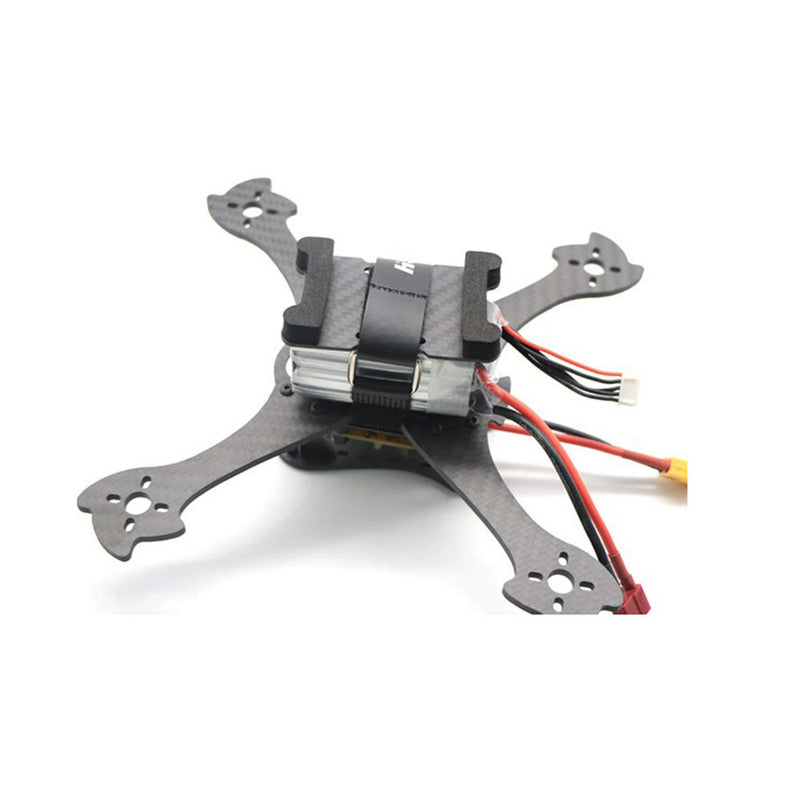 HSKRC 75x45mm/ 85x45mm/ 95x45mm Lipo Battery Handing Protective Mount Plate w/ Battery Strap & M3 Sponge for 210mm RC Drone FPV Racing