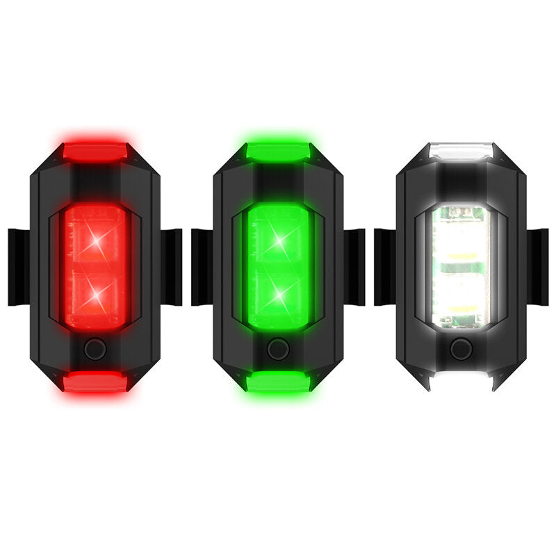 Seven-color Night Flying LED Flash Light Rechargeable Warning Signal Lamp AntiCollision Strobe Blinker for DJI/FIMI RC Drone Quadcopter