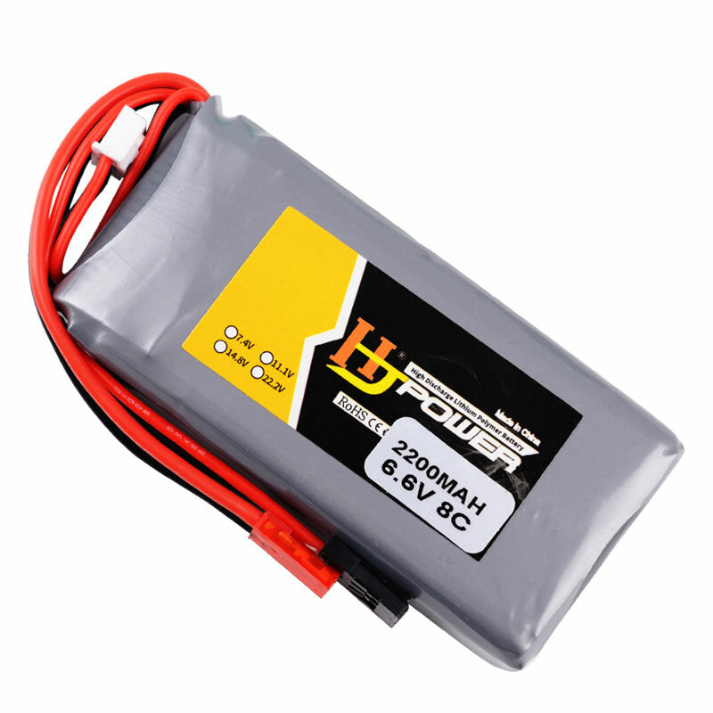 6.6V 2200mAh 8C Li-Fe Battery for 14SG 18SZ 16SZ T8J Transmitter