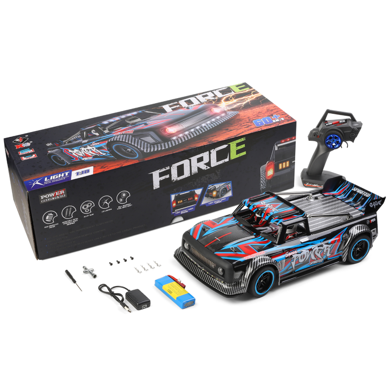 Wltoys 104072 RTR 1/10 2.4G 4WD 60km/h Brushless RC Car Drift On-Road Metal Chassis LED Light Vehicles Model Off-Road Climbing Truck