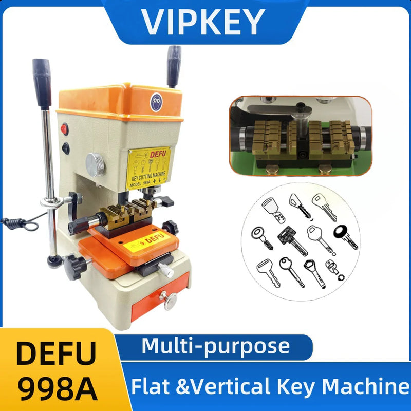 998A universal Portable Flat Vertical key cutting machine lock pick set locksmith tools duplicate key machine