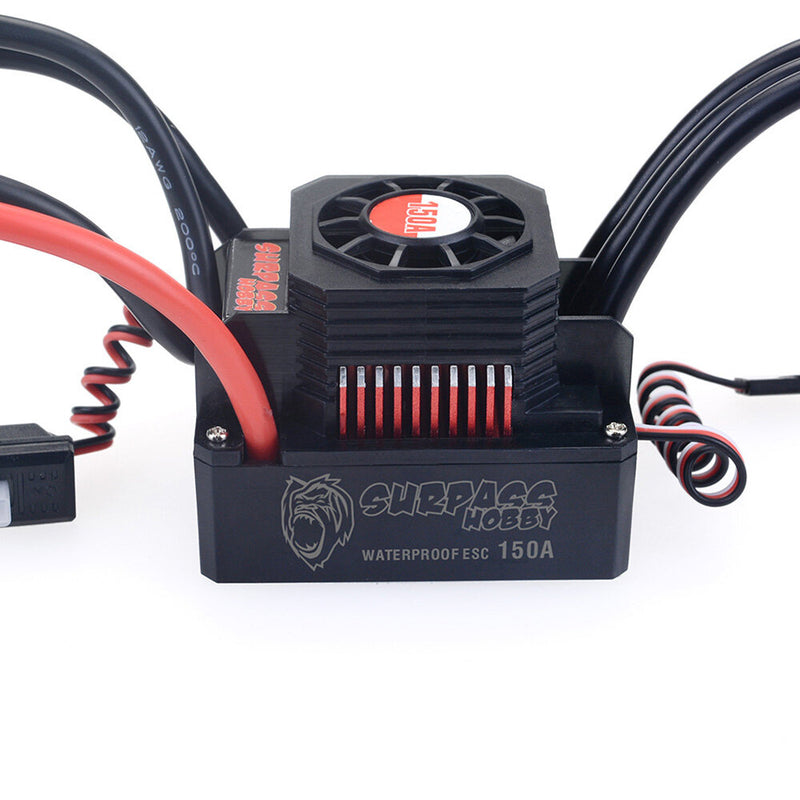 Surpass Hobby Diamond Seriers Waterproof 4076 2250KV Brushless Motor with 150A ESC for 1/8 RC Vehicles