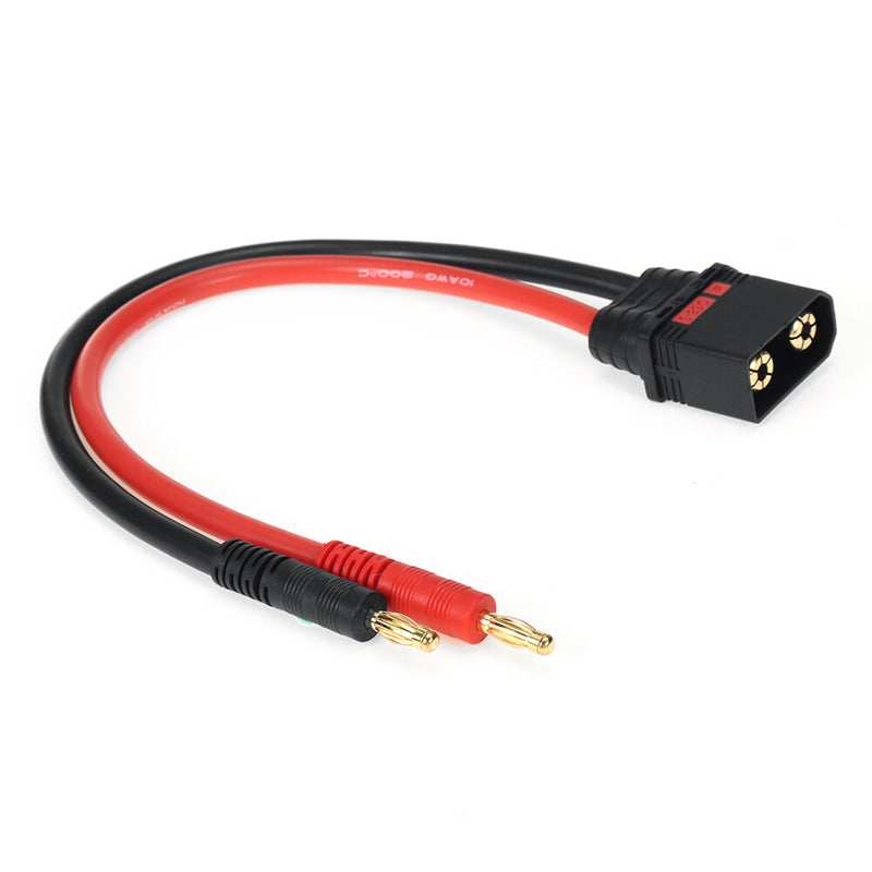 QS8 Male Plug to 4.0 Banana Plug 10AWG 250mm Charging Extension Cable