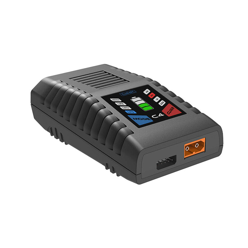 ToolkitRC C4 Compat Balance Charger AC 100-240V Input 50W 0.5A/ 1A/ 2A/ 4A XT60 Output with LED Display for 2-4S Lipo / LIHV / LiFe 5-8S NiMh