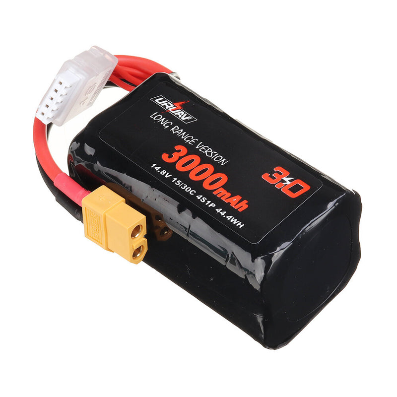 2Pcs URUAV VTC6 18650 4S 14.8V 3000mAh 15/30C 4S1P LR Li-ion LionPack Battery XT60 Plug for GEPRC Crocodile Baby 4 Crocodile7 Long Range FPV Racing Drone