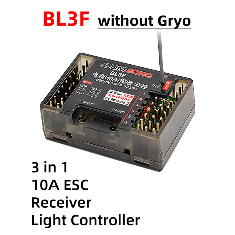 DumboRC BL3F(G) 2.4GHz 6CH 3-in-1 Light Control RC Receiver Support Gyro for X4 X5 X6 X6PM Radio Transmitter