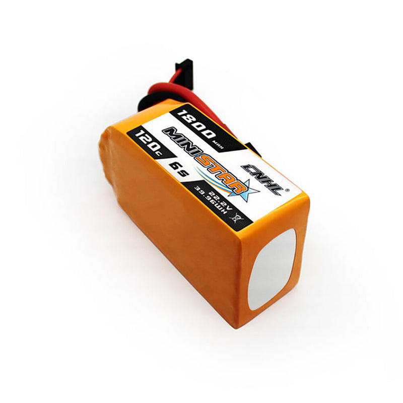 CNHL MiniStar 22.2V 1800mAh 120C 6S LiPo Battery XT60 Plug for RC Drone FPV Racing