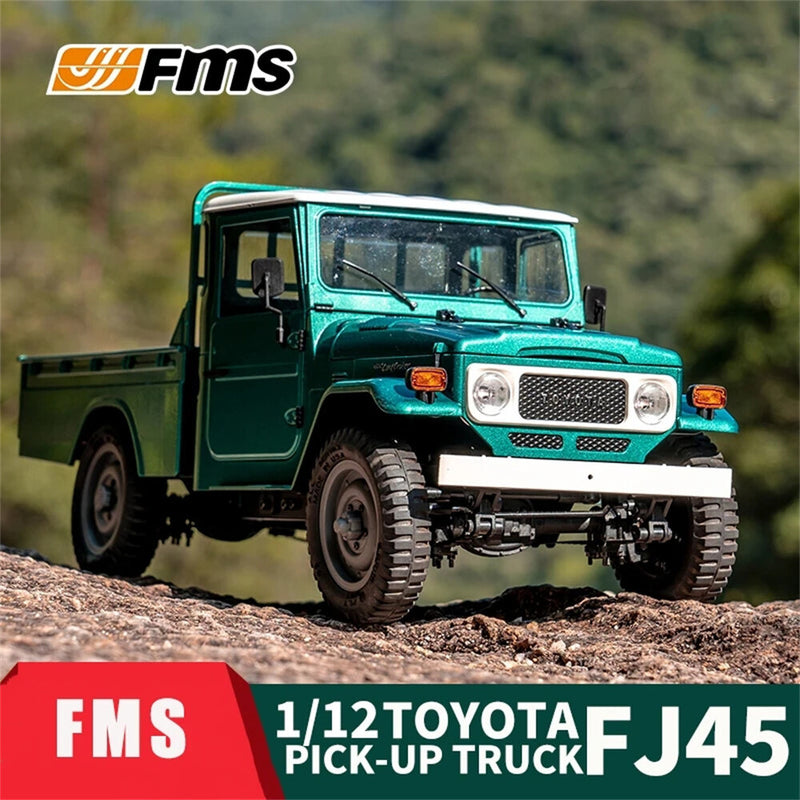 FMS 11203 for TOYOTA FJ45 RTR 1/12 2.4G 4WD Pick-up Truck RC Car 2 Speed Off-Road Climbing Rock Crawler LED Light Vehicles Models Toys