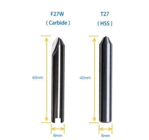 F27W / T27 SILCA Matrix Evo Key Milling Cutter Drill Bit to Cut KESO K2000S Keys Compatible WIth SILCA Matrix Key Copy Machine