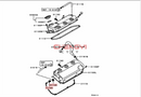 Engine Valve Cover PVC Exhaust Gas Check Valve For Pajero Montero V31W V33W V73W V77W V93W 1057A033 MD183547 MD179909