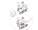 1PCS Reb Tail Bumper Lamp Rear Light Rear Bumper Light Fit For Pajero Montero Shogun 3 III 2001-2002 MR508783 MR508784