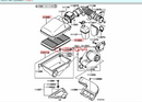 1PCS Air Cleaner Body Assy Seating Gaskets Fit Air Filter Box Air Grid Cover Base For Pajero Montero Shogun V73W V75W V77W V97W