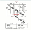 1PCS Repair Kit For Front Axle Shaft Ball Cage Dust Boot For Pajero Montero V31W V33W V43W V63W V73W V75W MR528639 MR528709