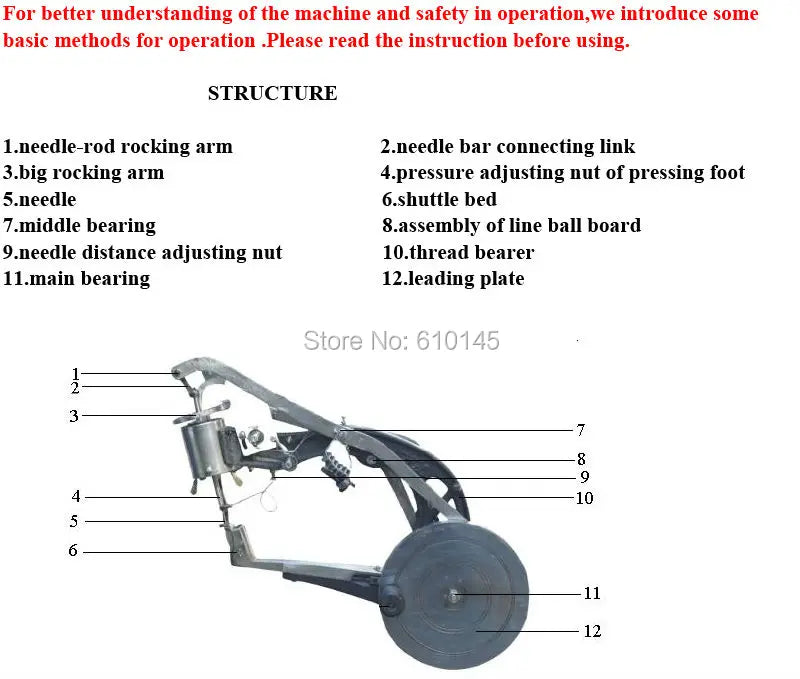 Shoe Repair Machine Hand Machine Cobbler Manual Mending Cobbler Dual Cotton Nylon Line Shoe Sewing Machine Shoe DIY Cobbler SL26