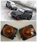 1 Piece Free Bulbs Side Front Fender lamp Turn Signal Light for Wrangler-JK 2007-2015 Halogen Marker Side Lamp Clearance Lights