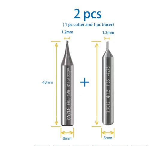 Key Machine Cutter End Milling Cutter For WENXING Q33 DEFU 368A Vertical Key Cutting Machine Key Copy Duplicator Locksmith Tools