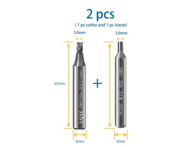 Key Machine Cutter End Milling Cutter For WENXING Q33 DEFU 368A Vertical Key Cutting Machine Key Copy Duplicator Locksmith Tools