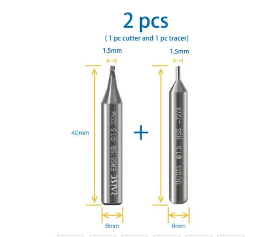 Key Machine Cutter End Milling Cutter For WENXING Q33 DEFU 368A Vertical Key Cutting Machine Key Copy Duplicator Locksmith Tools