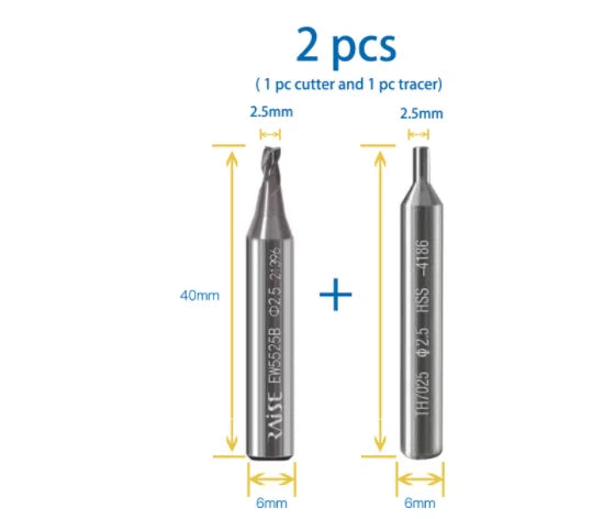 Key Machine Cutter End Milling Cutter For WENXING Q33 DEFU 368A Vertical Key Cutting Machine Key Copy Duplicator Locksmith Tools