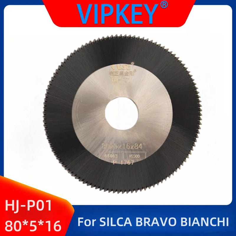 Raise HJP01 Black Diamond Double-sided Angle Cutter Milling Blade 80*5*16  Key Machine Copy Accessories for SILCA BRAVO BIANCHI