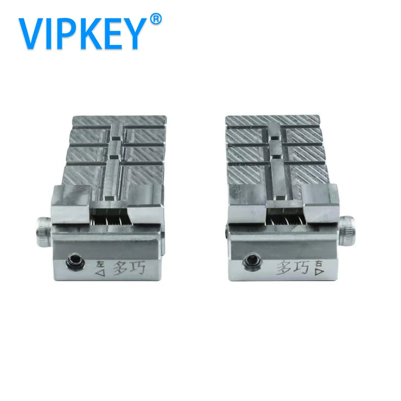 Raise Multifunctional Key Clamping Fixture Jaw for Chuck Manual Vertical  Key Cutting Machine Adapter Locksmith Tools 1 pair