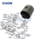 Front Differential Mounting Insulator for Mitsubishi Montero Pinin Pajero IO H65W H66W H67W H76W H77W 1996-2001 MB672106