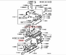 6G72 24V Engine Parts Intake And Exhaust Manifold Gasket For Pajero Montero Sport K96W KH9W V23W V43W V63W V73W V93W MD199282