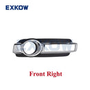 Front Bumper Lamp Cover for Mitsubishi Pajero Montero 4 MK4 V80 V90 2015 2016- 6400G121 6400G122 Fog Lamp Cover