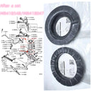 1PCS Shock Absorber Spring Rubber Pad For Pajero Montero Shogun V73W V63W V87W V93W V97W MR448173 MR448174 MR418548 MR418047