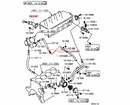 4G94 Engine Cylinder Head Water Outlet Pipe Joint For Mirage Pajero Mini H67W  H76W H77W MD361383